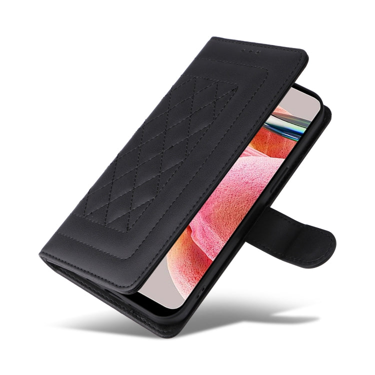 For Xiaomi Redmi Note 12 4G Diamond Lattice Leather Flip Phone Case
