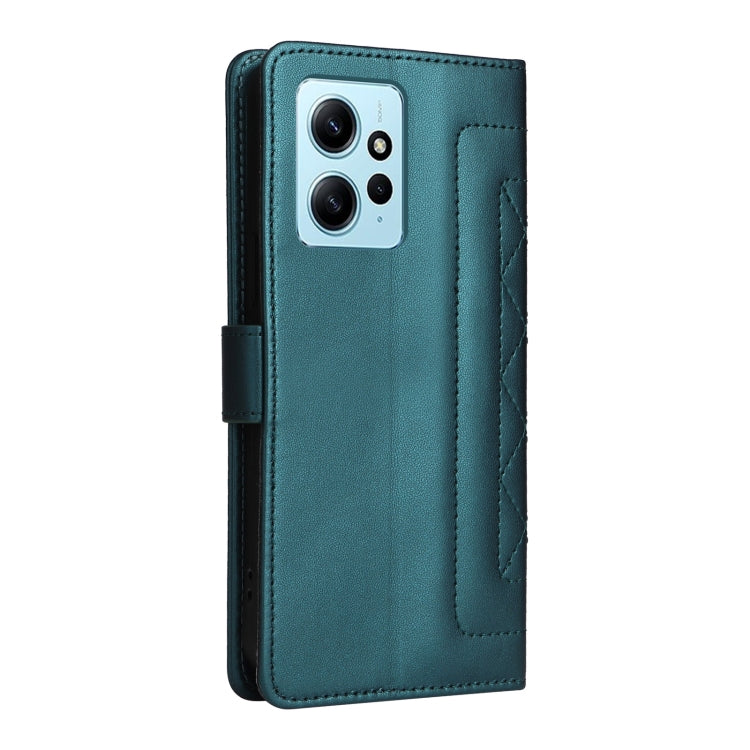 For Xiaomi Redmi Note 12 4G Diamond Lattice Leather Flip Phone Case