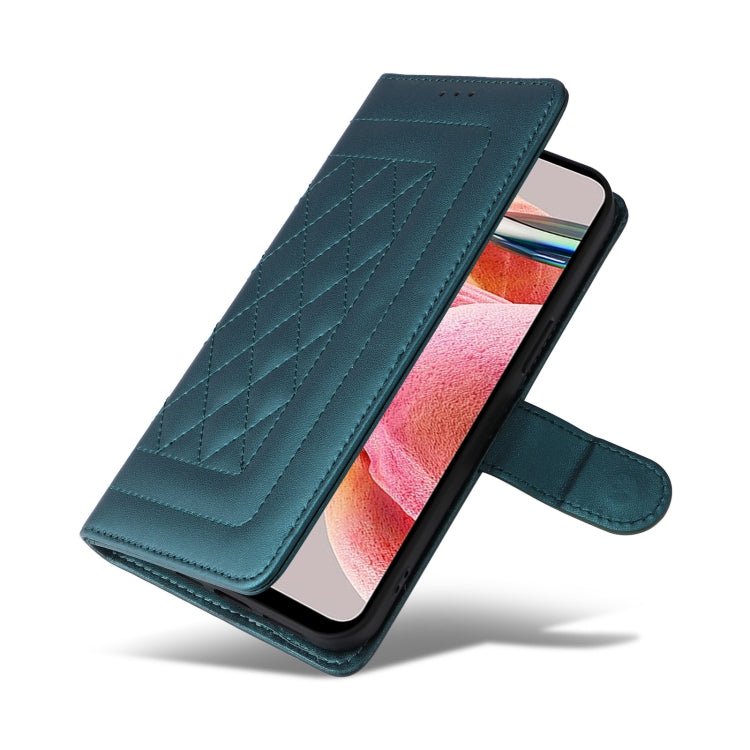 For Xiaomi Redmi Note 12 4G Diamond Lattice Leather Flip Phone Case