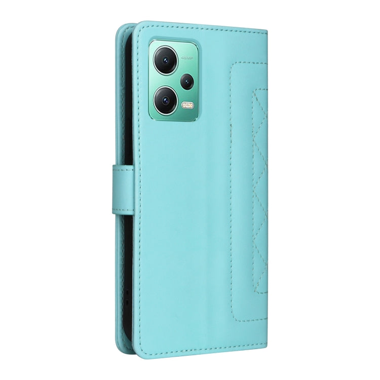 For Xiaomi Redmi Note 12 5G / Poco X5 Diamond Lattice Leather Flip Phone Case