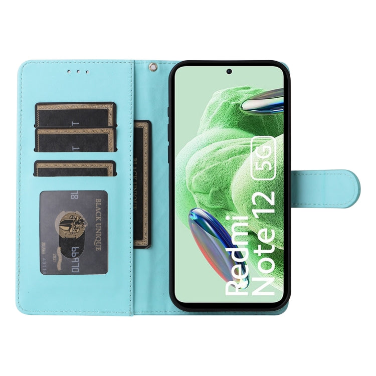 For Xiaomi Redmi Note 12 5G / Poco X5 Diamond Lattice Leather Flip Phone Case