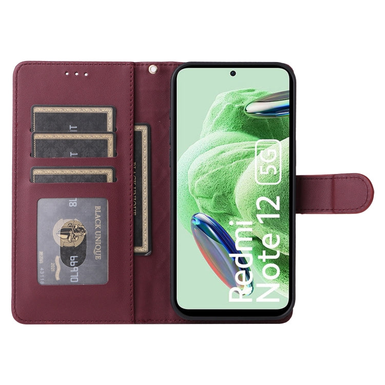 For Xiaomi Redmi Note 12 5G / Poco X5 Diamond Lattice Leather Flip Phone Case