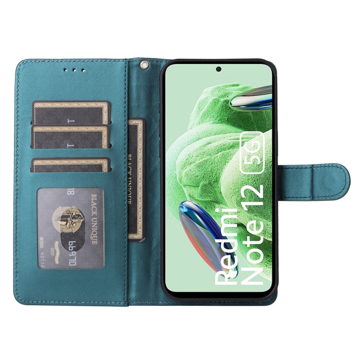 For Xiaomi Redmi Note 12 5G / Poco X5 Diamond Lattice Leather Flip Phone Case