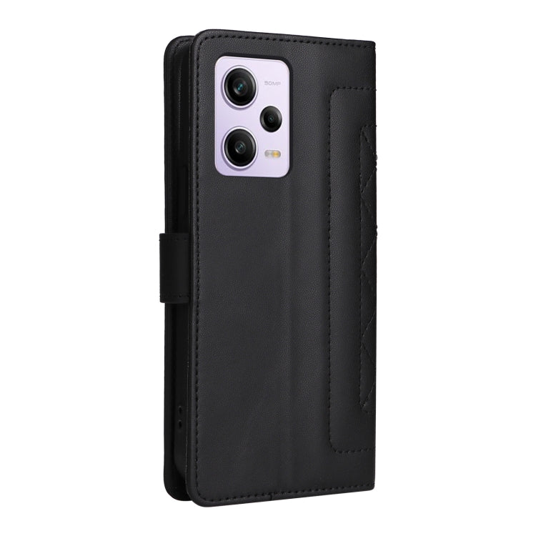 For Xiaomi Redmi Note 12 Pro 5G Diamond Lattice Leather Flip Phone Case