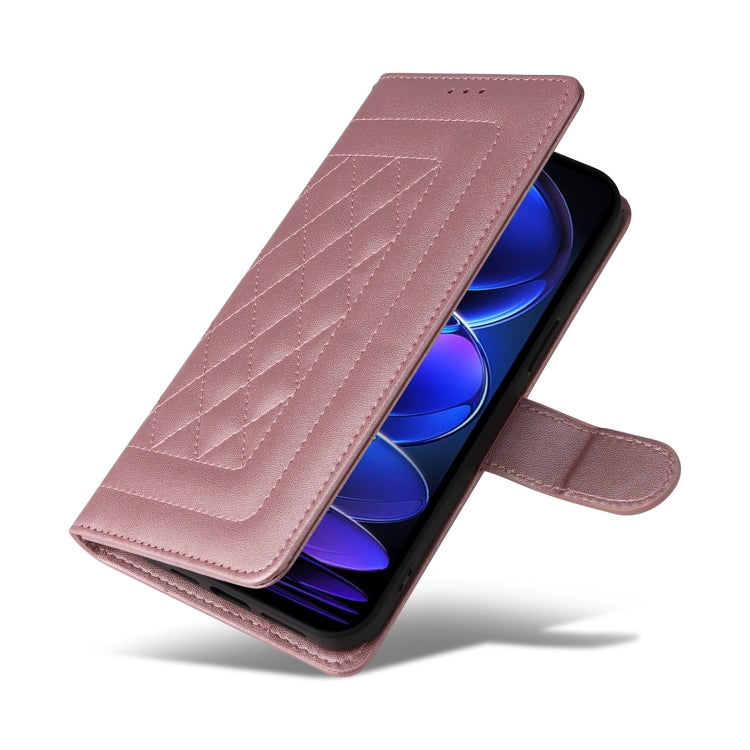 For Xiaomi Redmi Note 12 Pro+ Diamond Lattice Leather Flip Phone Case
