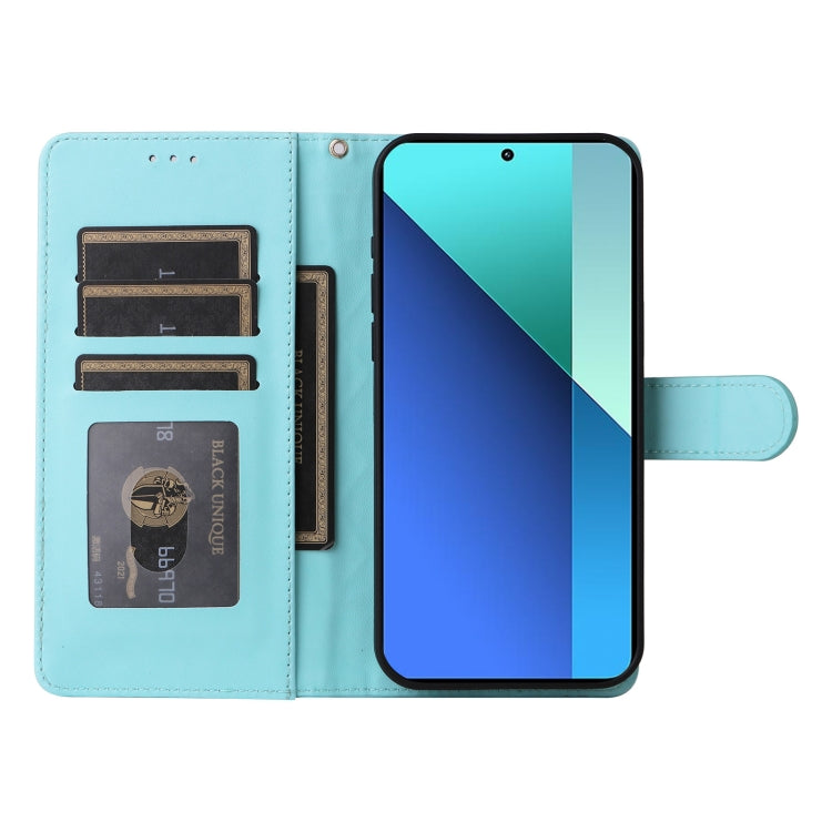 For Xiaomi Redmi Note 13 4G Diamond Lattice Leather Flip Phone Case