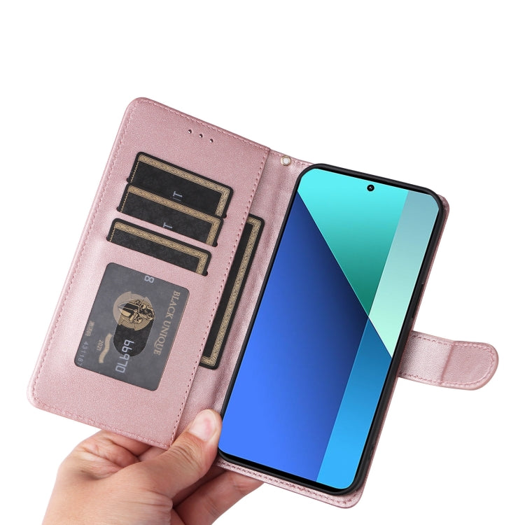 For Xiaomi Redmi Note 13 4G Diamond Lattice Leather Flip Phone Case