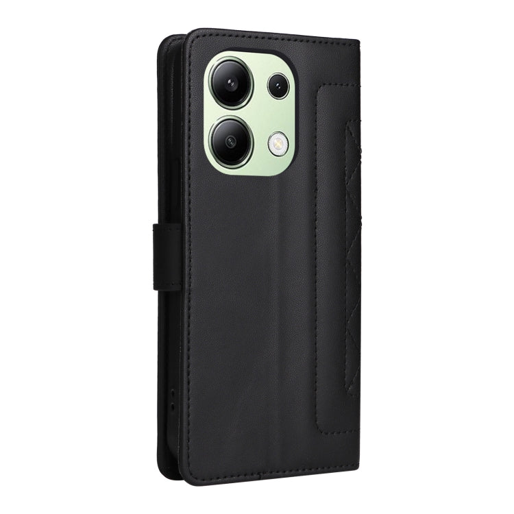 For Xiaomi Redmi Note 13 4G Diamond Lattice Leather Flip Phone Case