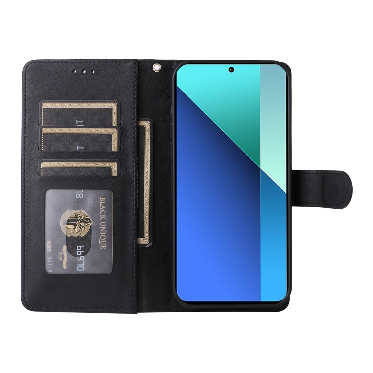 For Xiaomi Redmi Note 13 4G Diamond Lattice Leather Flip Phone Case