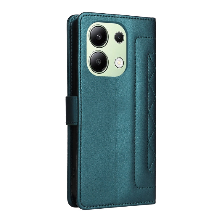 For Xiaomi Redmi Note 13 4G Diamond Lattice Leather Flip Phone Case