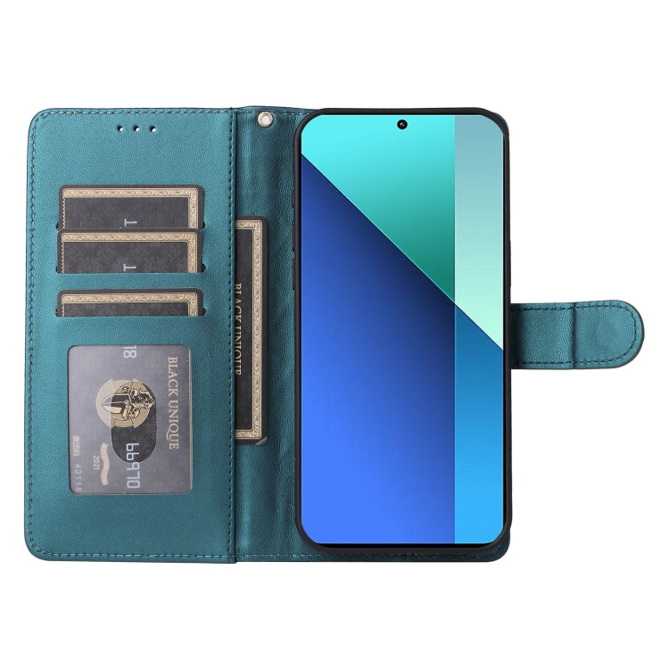 For Xiaomi Redmi Note 13 4G Diamond Lattice Leather Flip Phone Case
