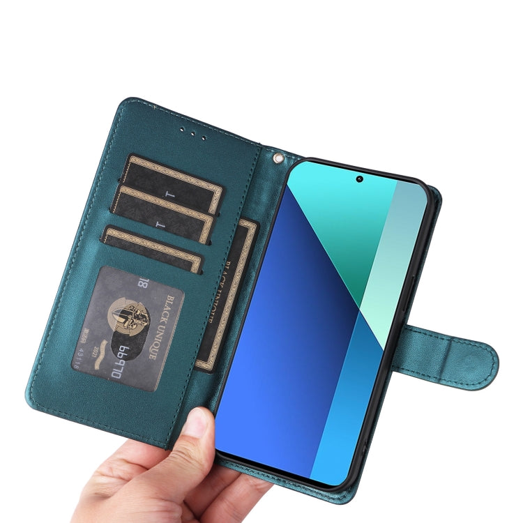 For Xiaomi Redmi Note 13 4G Diamond Lattice Leather Flip Phone Case
