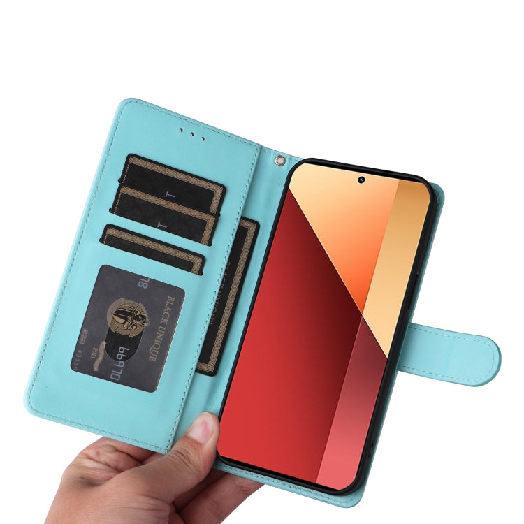 For Xiaomi Redmi Note 13 5G Diamond Lattice Leather Flip Phone Case