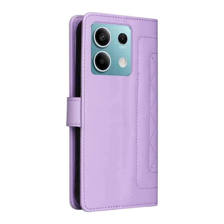 For Xiaomi Redmi Note 13 5G Diamond Lattice Leather Flip Phone Case