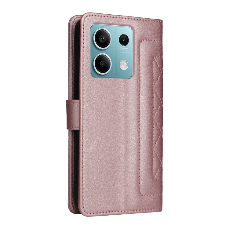 For Xiaomi Redmi Note 13 5G Diamond Lattice Leather Flip Phone Case