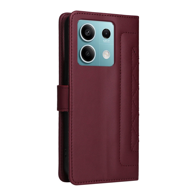 For Xiaomi Redmi Note 13 5G Diamond Lattice Leather Flip Phone Case