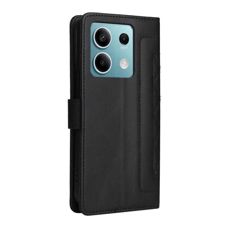For Xiaomi Redmi Note 13 5G Diamond Lattice Leather Flip Phone Case