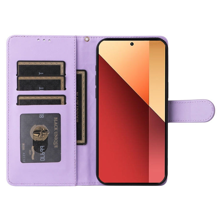 For Xiaomi Redmi Note 13 Pro 4G Diamond Lattice Leather Flip Phone Case