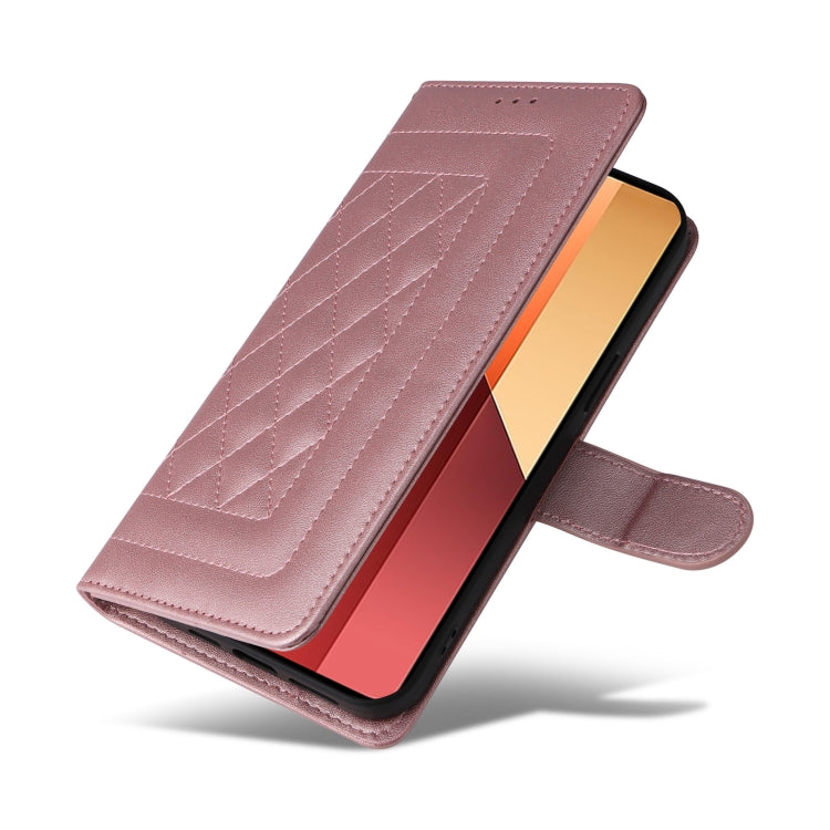 For Xiaomi Redmi Note 13 Pro 4G Diamond Lattice Leather Flip Phone Case