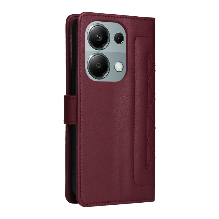 For Xiaomi Redmi Note 13 Pro 4G Diamond Lattice Leather Flip Phone Case