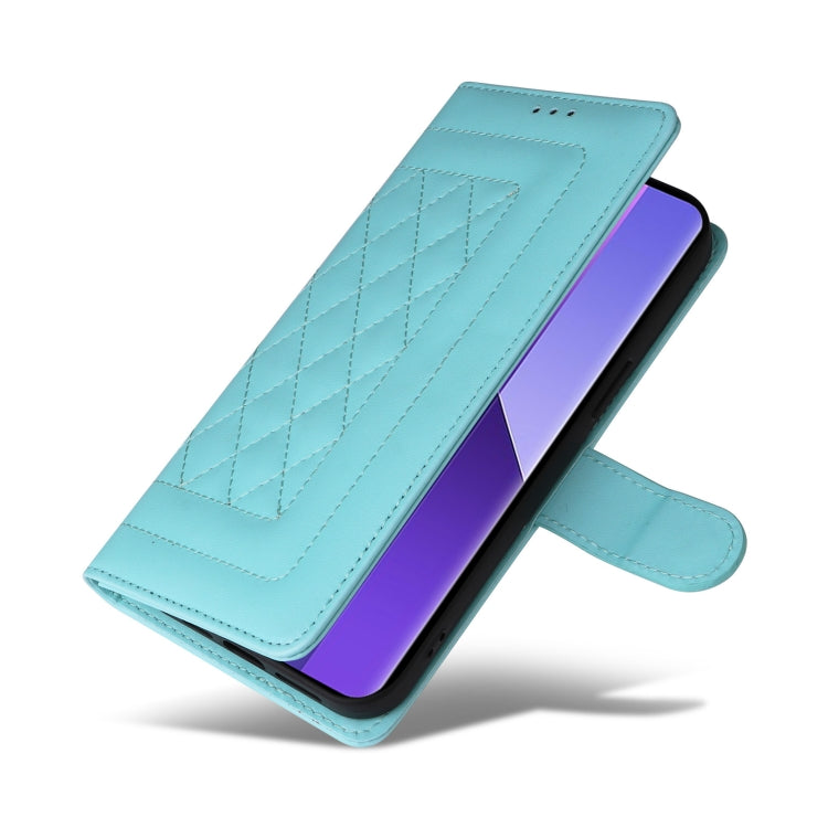 For Xiaomi Redmi Note 13 Pro+ 5G Diamond Lattice Leather Flip Phone Case