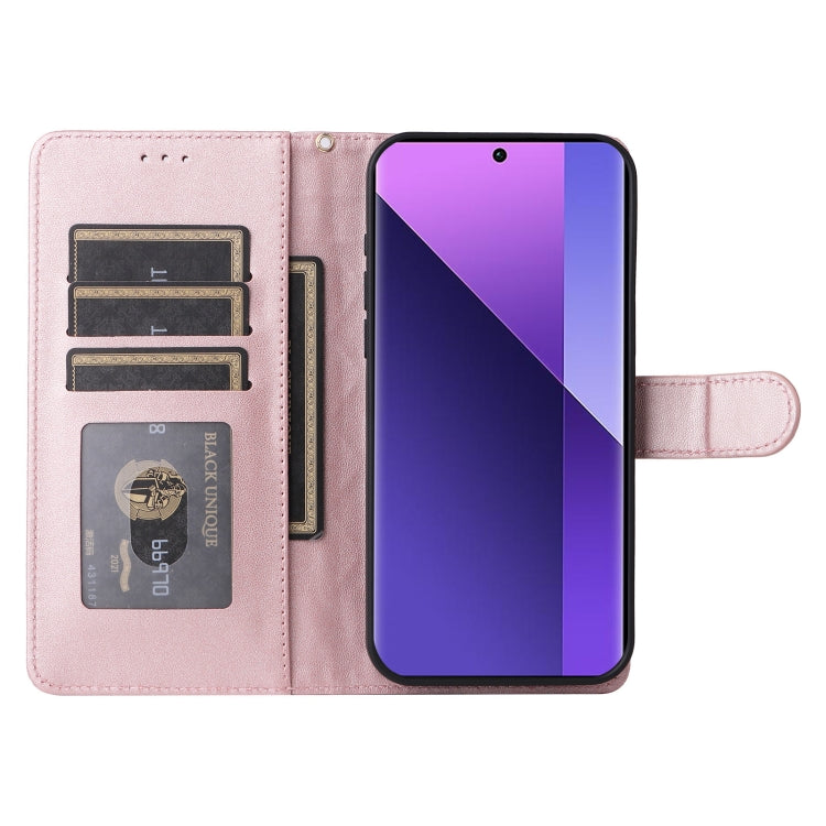 For Xiaomi Redmi Note 13 Pro+ 5G Diamond Lattice Leather Flip Phone Case