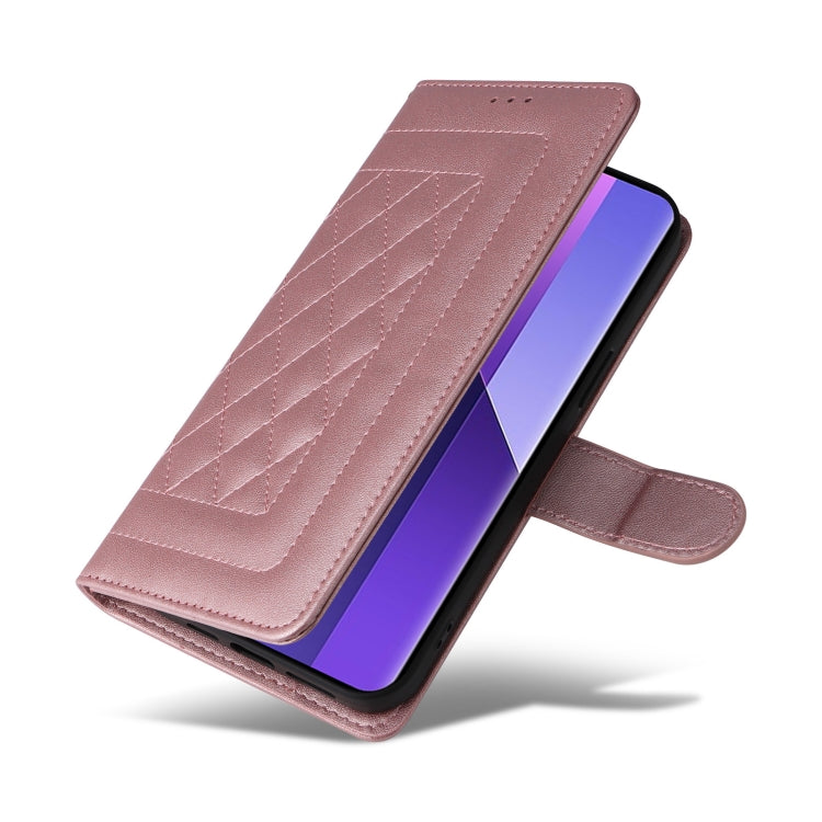 For Xiaomi Redmi Note 13 Pro+ 5G Diamond Lattice Leather Flip Phone Case