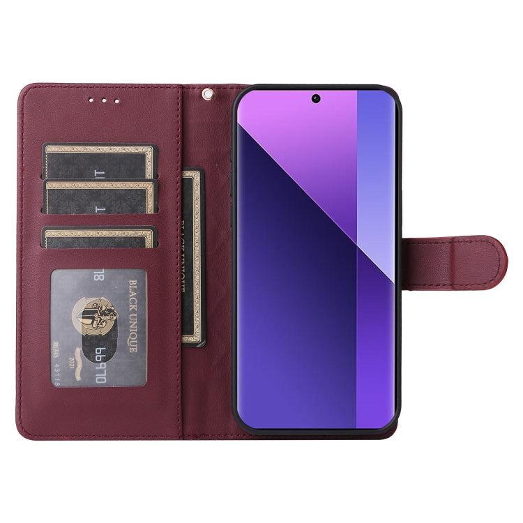 For Xiaomi Redmi Note 13 Pro+ 5G Diamond Lattice Leather Flip Phone Case