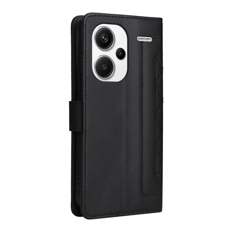For Xiaomi Redmi Note 13 Pro+ 5G Diamond Lattice Leather Flip Phone Case