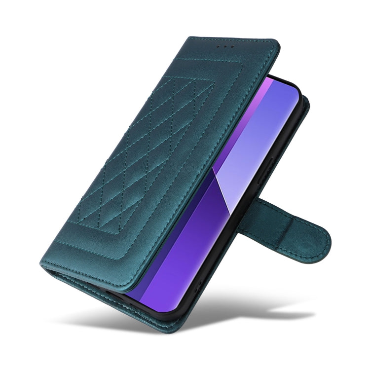 For Xiaomi Redmi Note 13 Pro+ 5G Diamond Lattice Leather Flip Phone Case