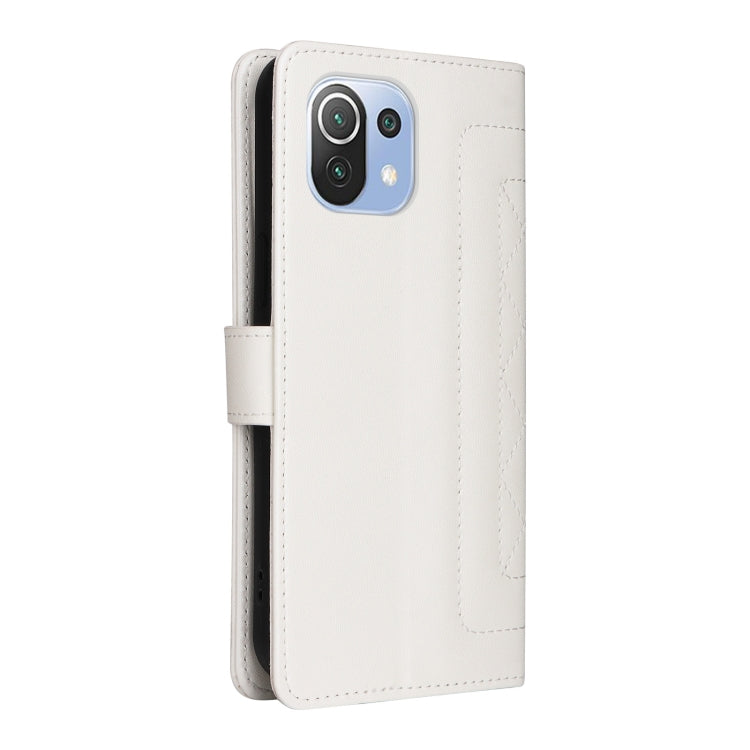 For Xiaomi Mi 11 Lite Diamond Lattice Leather Flip Phone Case