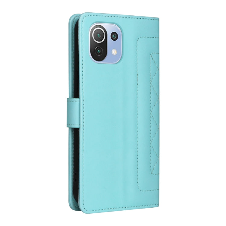 For Xiaomi Mi 11 Lite Diamond Lattice Leather Flip Phone Case