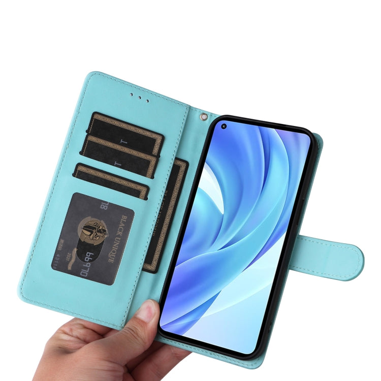 For Xiaomi Mi 11 Lite Diamond Lattice Leather Flip Phone Case