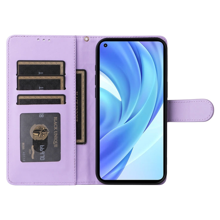 For Xiaomi Mi 11 Lite Diamond Lattice Leather Flip Phone Case