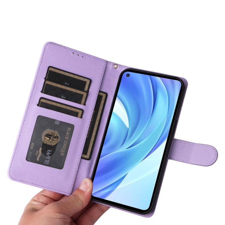 For Xiaomi Mi 11 Lite Diamond Lattice Leather Flip Phone Case