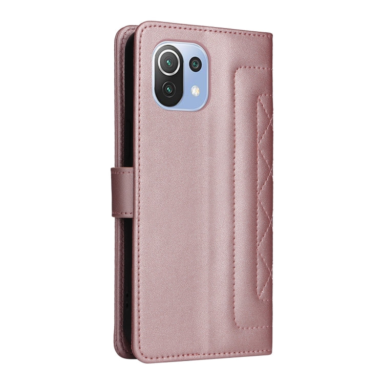For Xiaomi Mi 11 Lite Diamond Lattice Leather Flip Phone Case