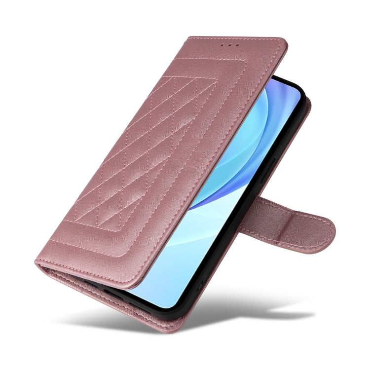 For Xiaomi Mi 11 Lite Diamond Lattice Leather Flip Phone Case