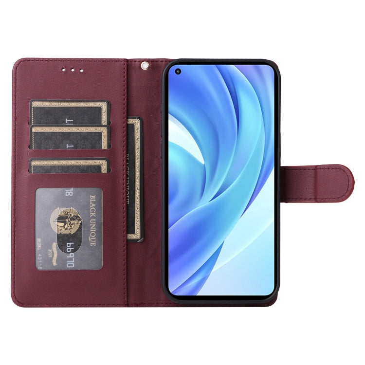 For Xiaomi Mi 11 Lite Diamond Lattice Leather Flip Phone Case