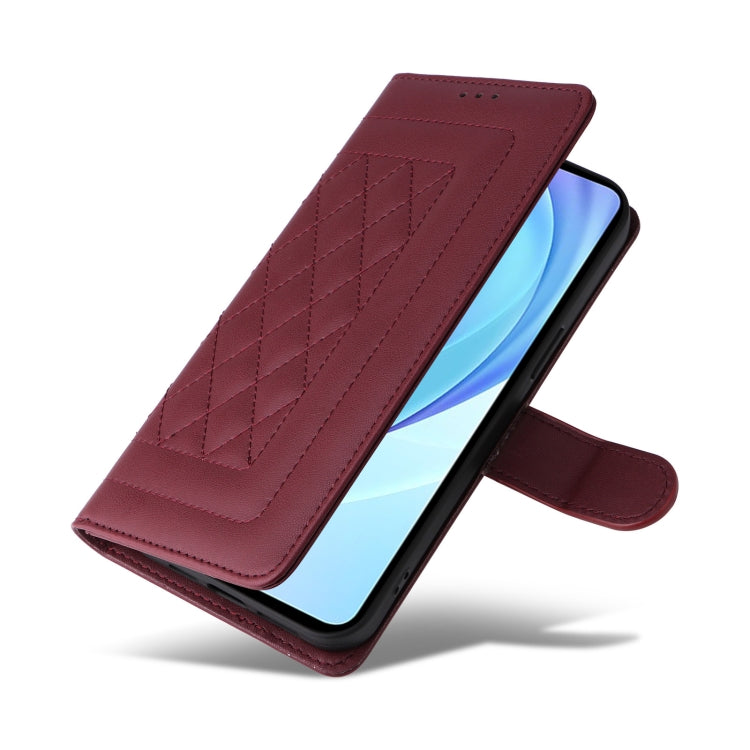 For Xiaomi Mi 11 Lite Diamond Lattice Leather Flip Phone Case