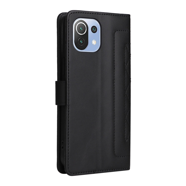 For Xiaomi Mi 11 Lite Diamond Lattice Leather Flip Phone Case