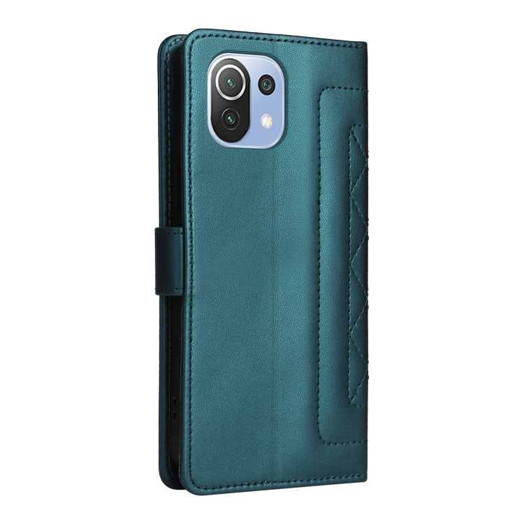 For Xiaomi Mi 11 Lite Diamond Lattice Leather Flip Phone Case