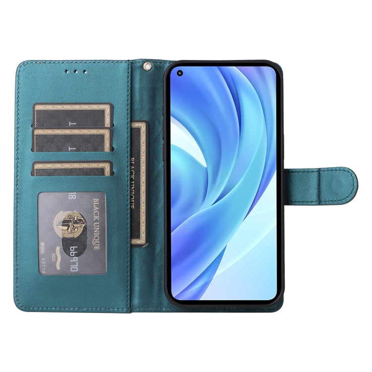 For Xiaomi Mi 11 Lite Diamond Lattice Leather Flip Phone Case