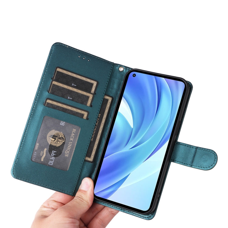For Xiaomi Mi 11 Lite Diamond Lattice Leather Flip Phone Case