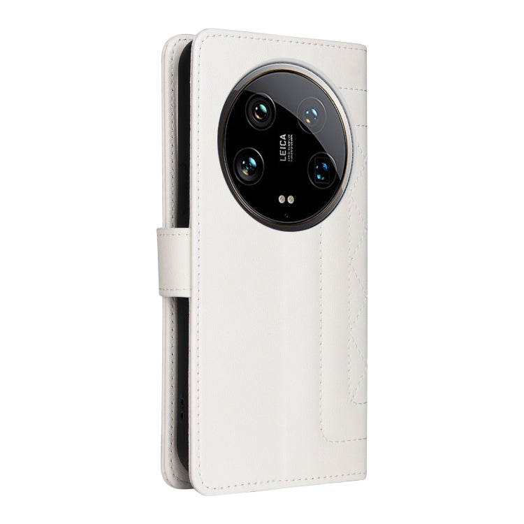 For Xiaomi 14 Ultra Diamond Lattice Leather Flip Phone Case