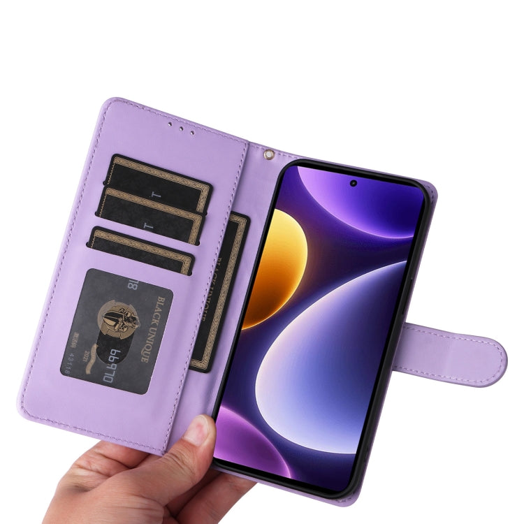 For Xiaomi Poco F5 Diamond Lattice Leather Flip Phone Case