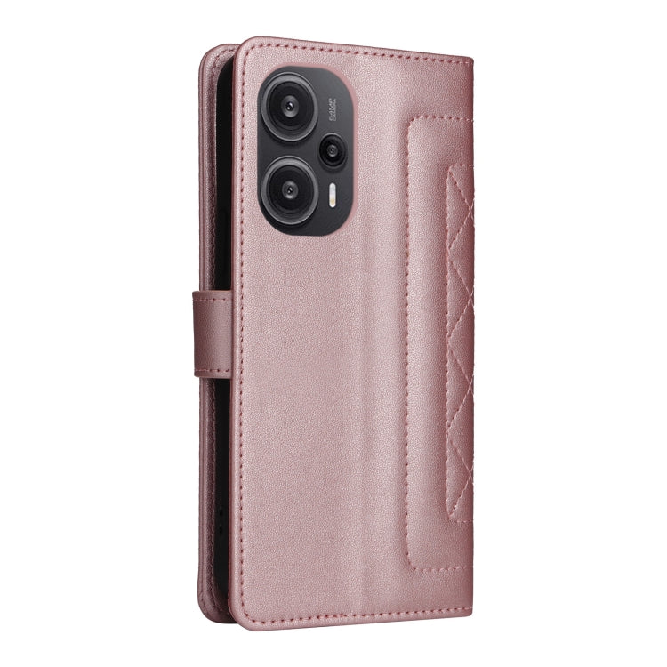 For Xiaomi Poco F5 Diamond Lattice Leather Flip Phone Case