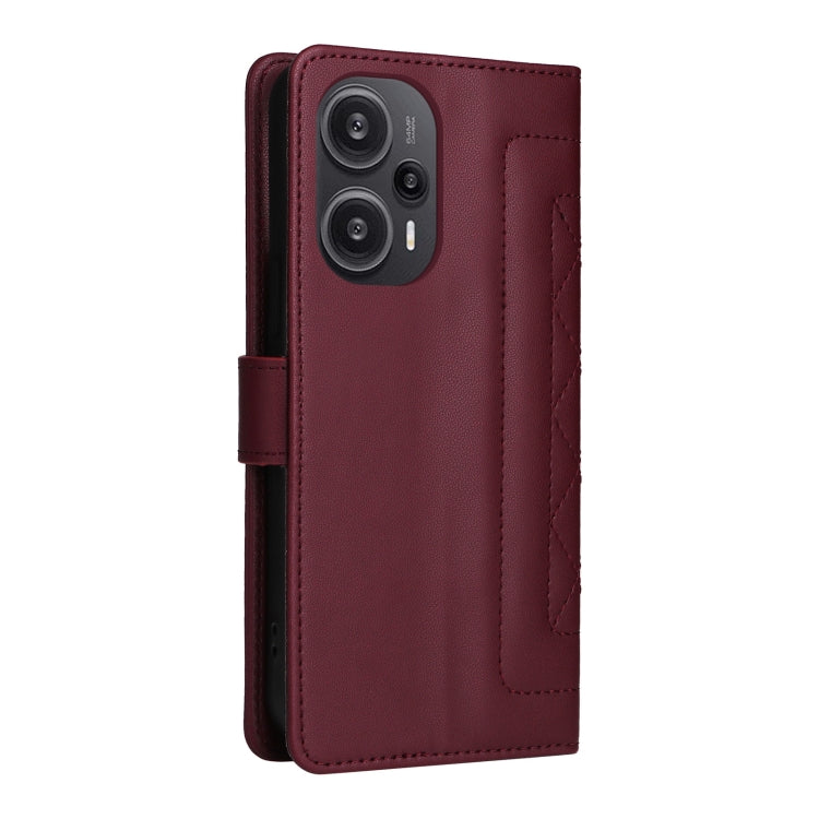 For Xiaomi Poco F5 Diamond Lattice Leather Flip Phone Case