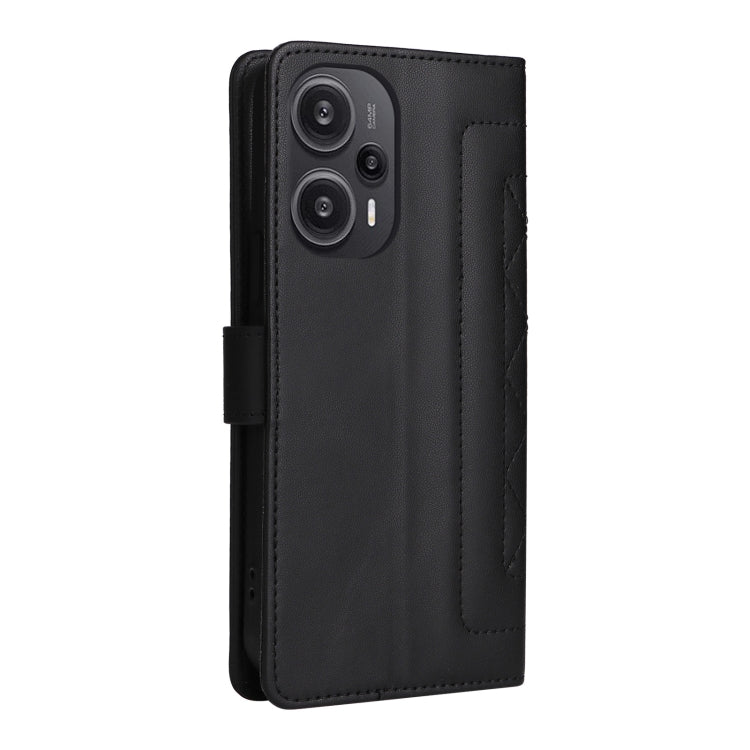 For Xiaomi Poco F5 Diamond Lattice Leather Flip Phone Case