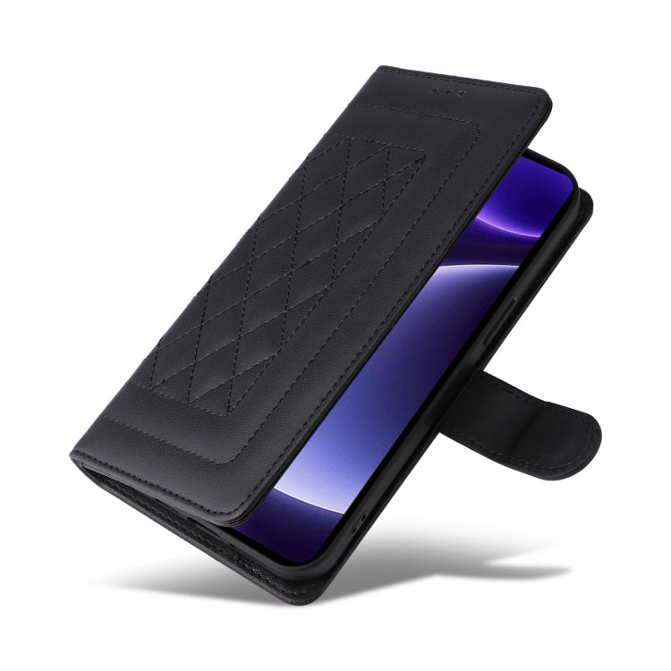 For Xiaomi Poco F5 Diamond Lattice Leather Flip Phone Case