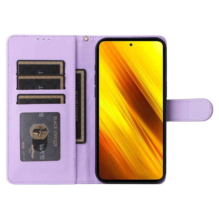 For Xiaomi Poco X3 NFC Diamond Lattice Leather Flip Phone Case